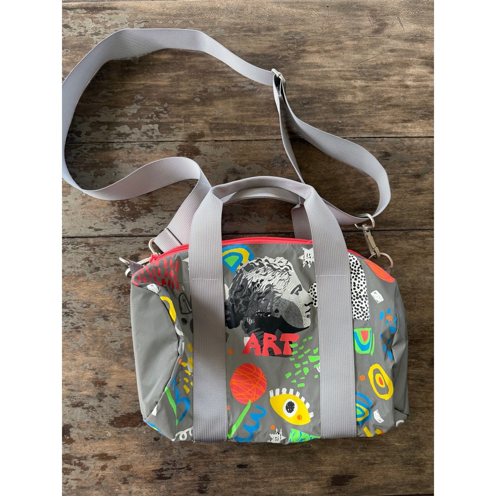 Wynwood Walls Classic Art Reflective Duffle Art Statue Satchel Handbag Wynwood